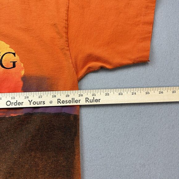 Vintage Disney The Lion King Shirt Mens Large Orange All Over Print AOP 90s - Picture 7 of 12